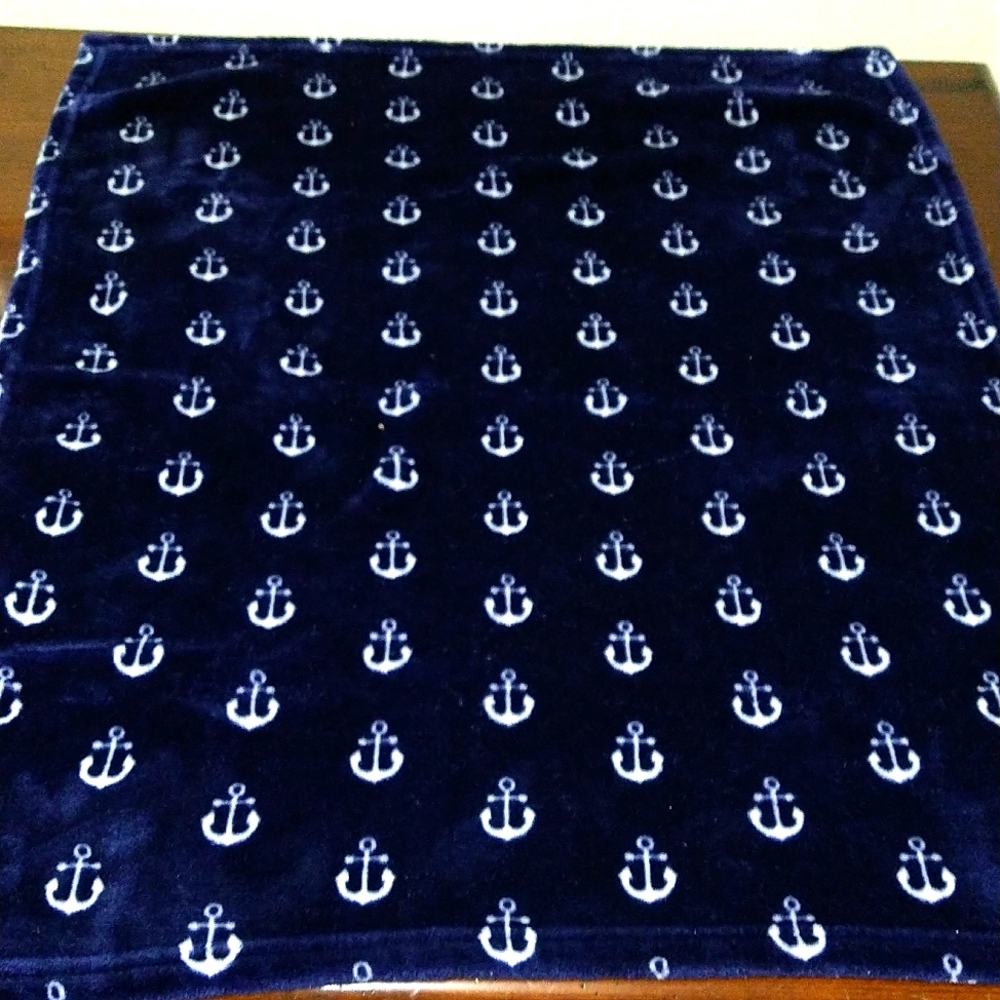 HB Baby Blanket Anchor Print